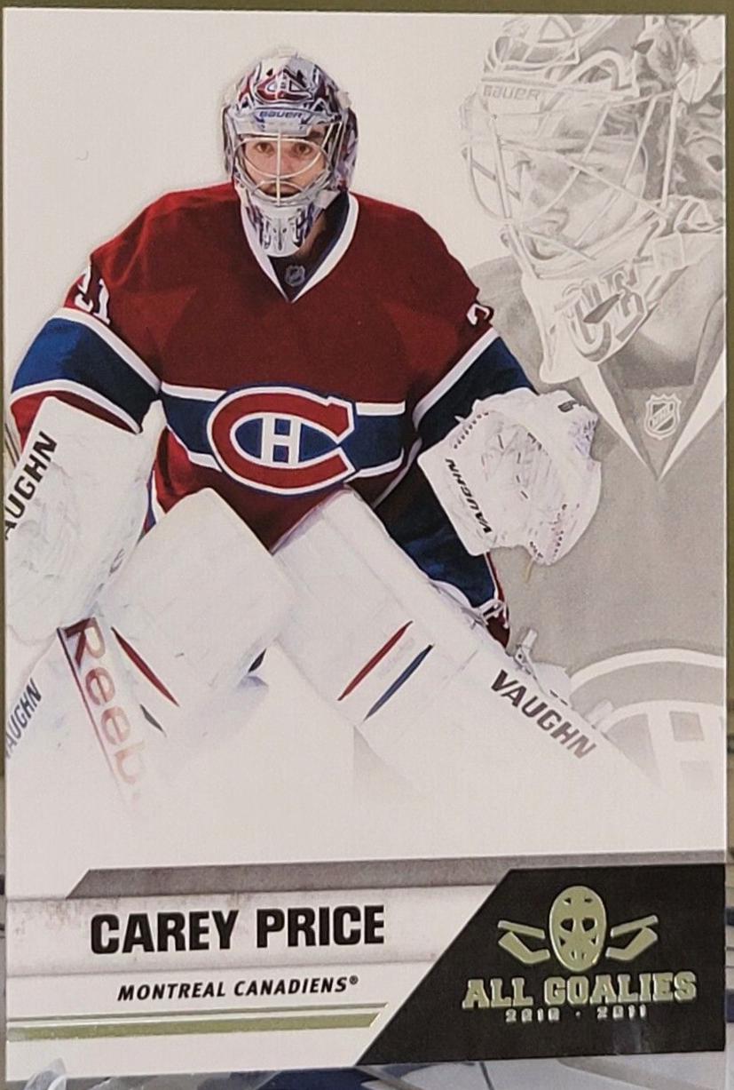 Carey Price #44 Hockey Cards 2010 Panini All-Goalies