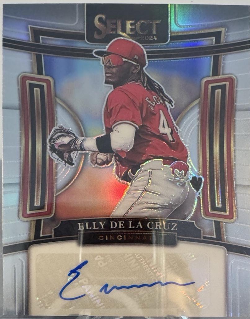 Elly De La Cruz #SIG-EDC Baseball Cards 2024 Panini Select Signature
