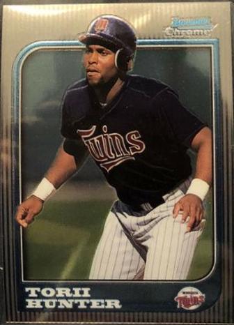 Torii Hunter #168 1997 Bowman Chrome Baseball