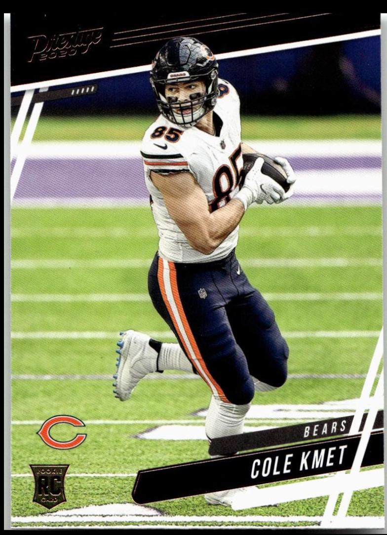 Cole Kmet #327 Football Cards 2020 Panini Chronicles Prestige Rookies Update