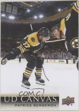 Patrice Bergeron #C126 Hockey Cards 2018 Upper Deck Canvas