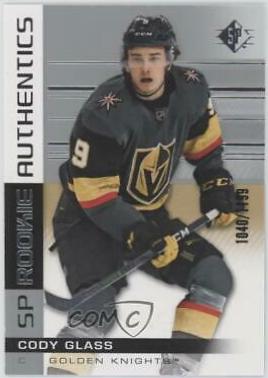 Cody Glass #133 Hockey Cards 2019 SP