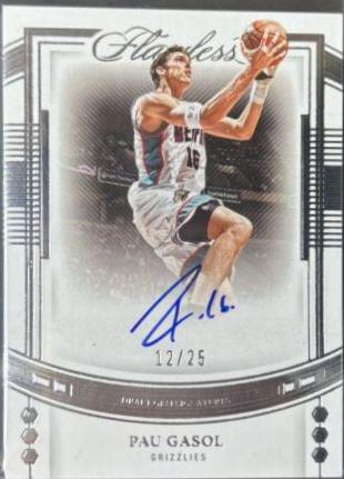 Pau Gasol #6 Basketball Cards 2022 Panini Flawless Autograph