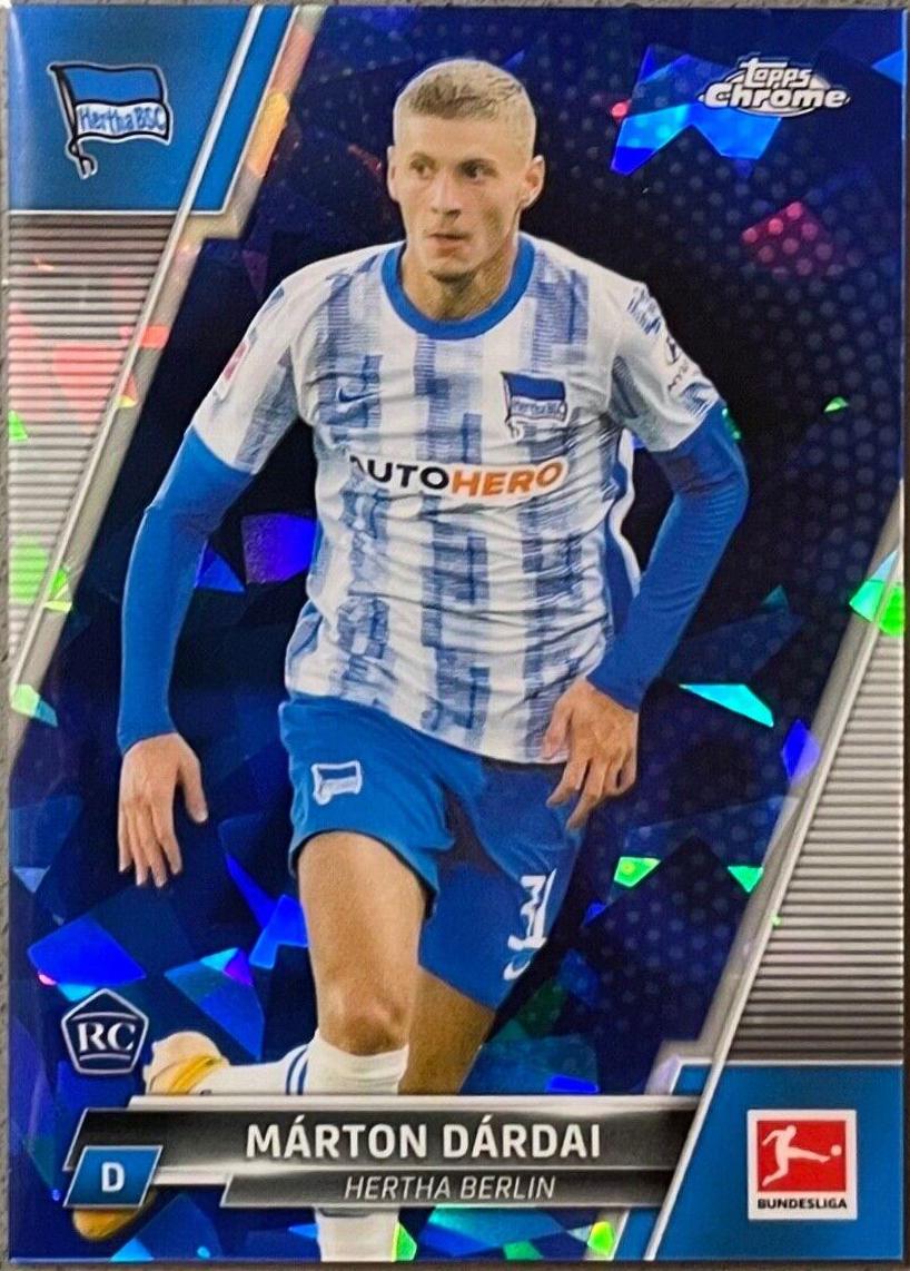 Marton Dardai #8 2021 Topps Chrome Bundesliga Sapphire Soccer
