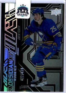 Owen Power #OR-1 Hockey Cards 2022 SPx UD Black Obsidian Rookies