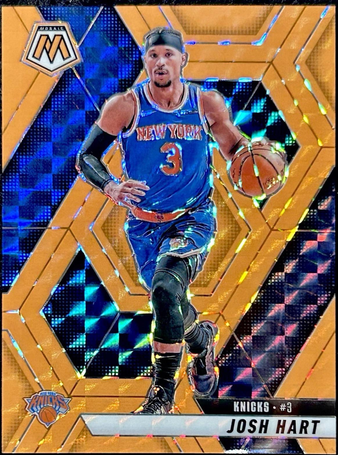 Josh Hart [Orange Fluorescent] #136 Prices | 2024 Panini Mosaic ...