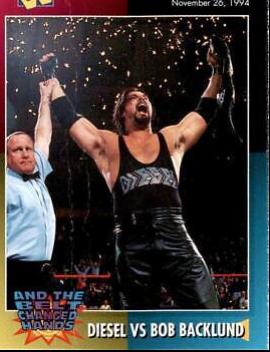 Diesel vs Bob Backlund #80 Wrestling Cards 1995 WWF Magazine