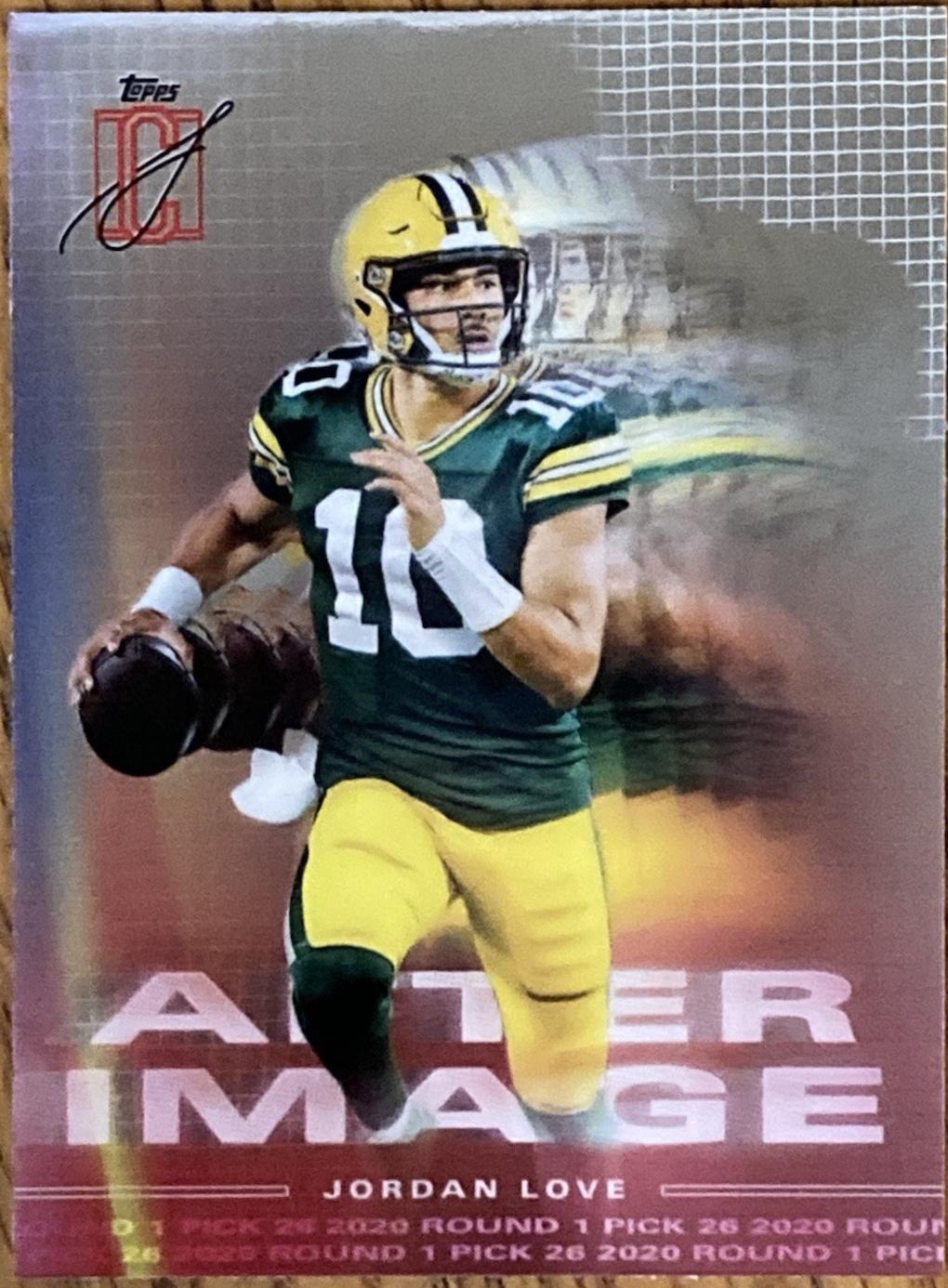 Jordan Love #AI-1 Football Cards 2024 Topps Signature Class After Image