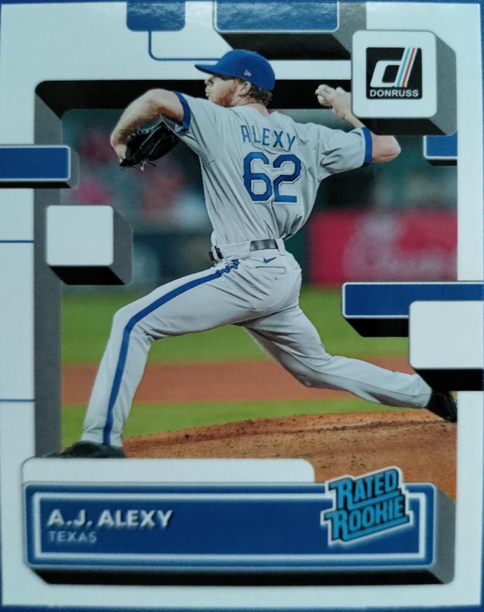 A. J. Alexy #61 Baseball Cards 2022 Panini Donruss