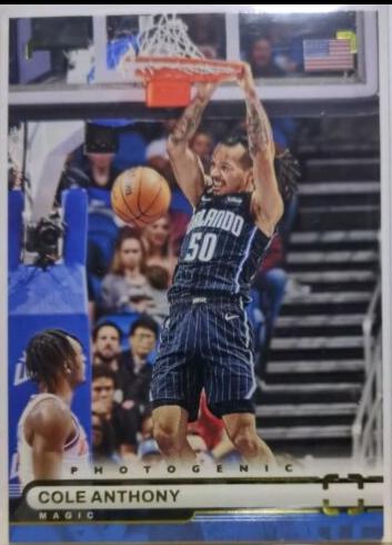 Cole Anthony #6 Basketball Cards 2022 Panini Photogenic