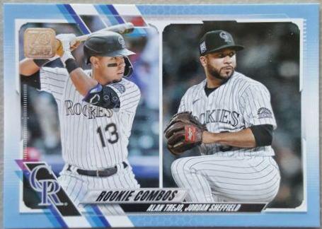 Jordan Sheffield, Alan Trejo #US16 Baseball Cards 2021 Topps Update