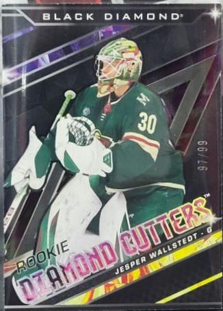 Jesper Wallstedt #RDC-JW Hockey Cards 2024 Upper Deck Black Diamond Rookie Diamond Cutter