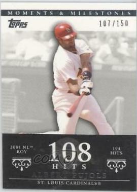 Albert Pujols #3 Baseball Cards 2007 Topps Moments & Milestones