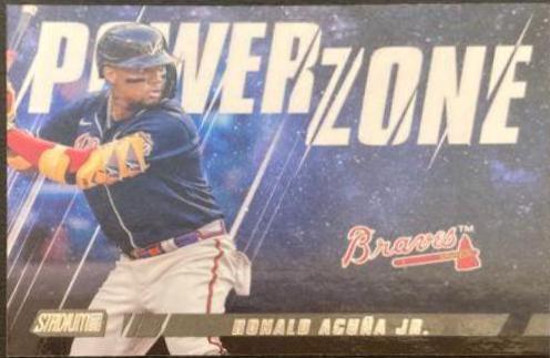Ronald Acuna Jr. #PZ-1 Baseball Cards 2022 Stadium Club Power Zone