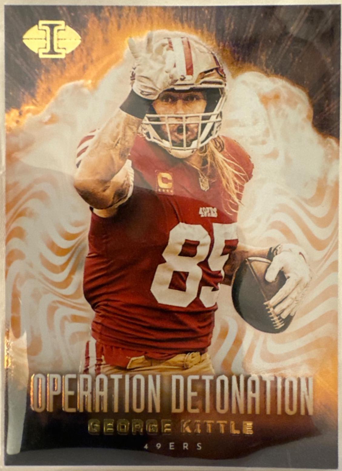 George Kittle #5 Football Cards 2023 Panini Illusions Operation Detonation