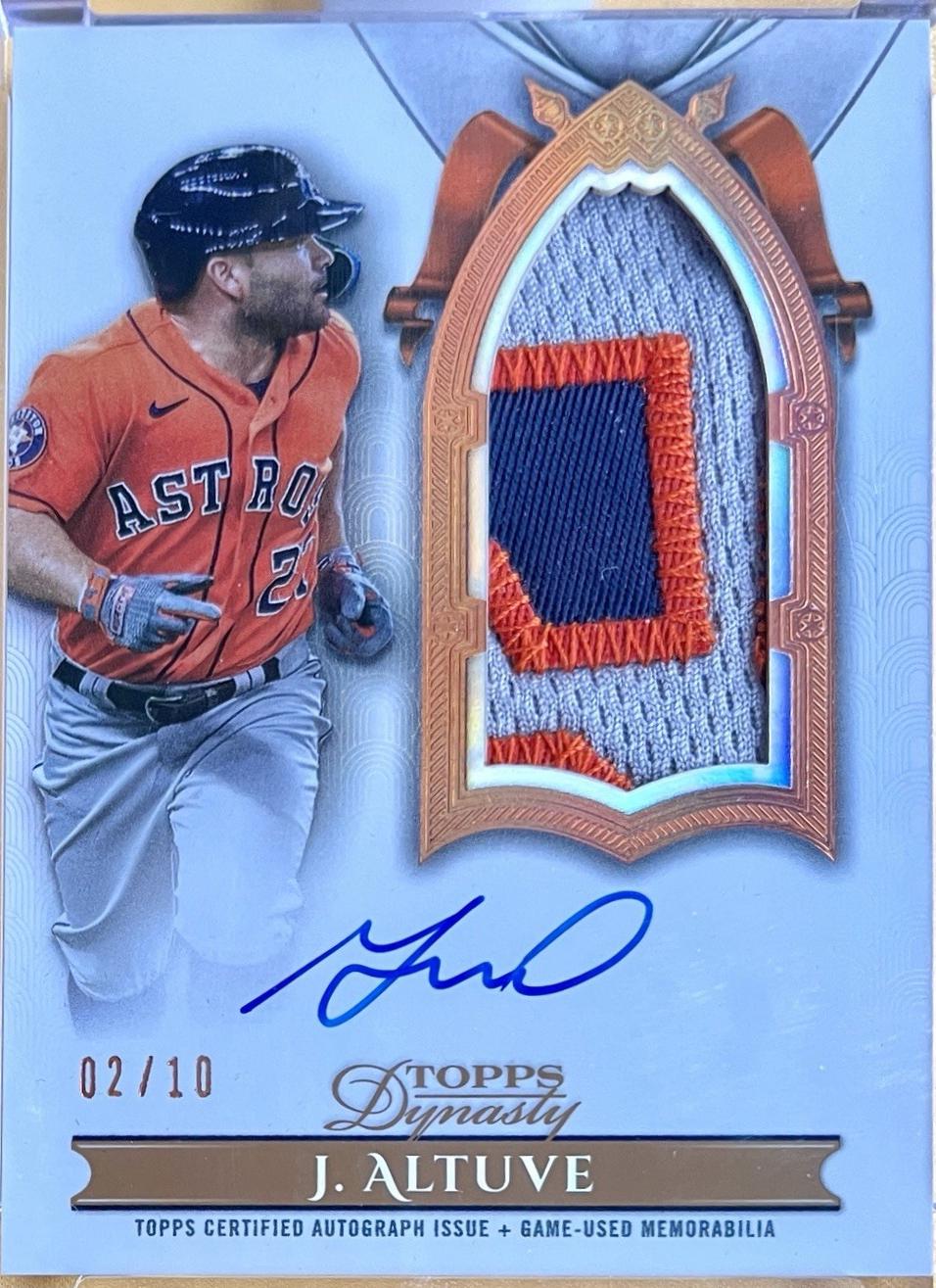 Jose Altuve [Autograph Patch Vertical] #DAPB-JA2