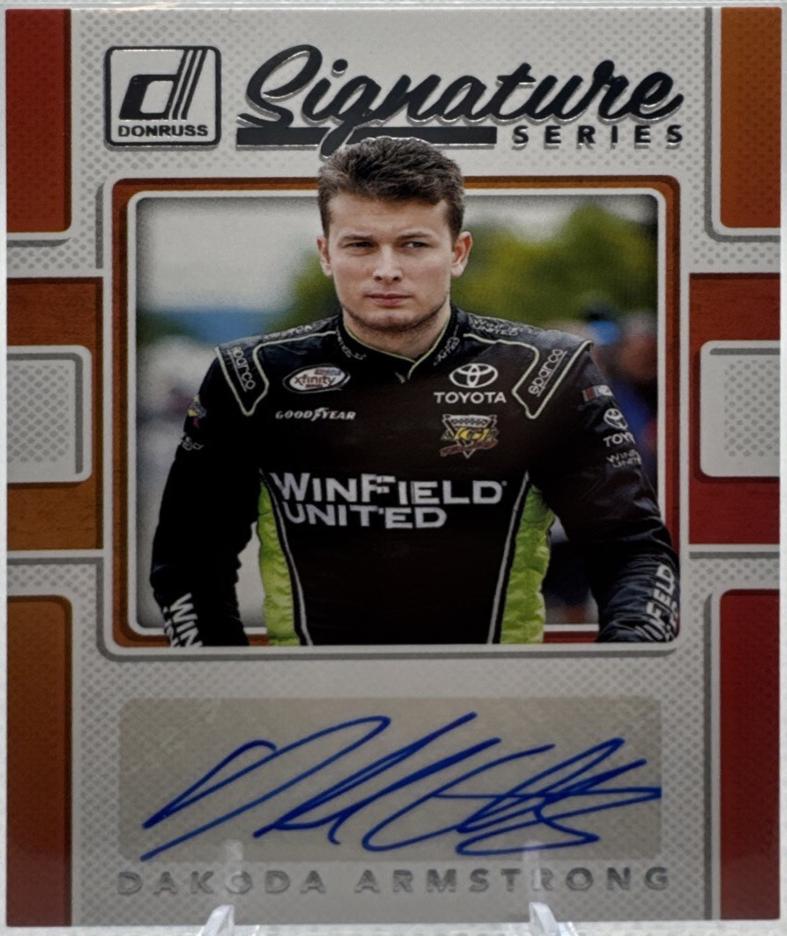 Dakoda Armstrong #SS-DA Racing Cards 2018 Panini Donruss Nascar Signature Series