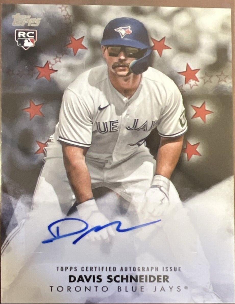 Davis Schneider #BSA2-DS Baseball Cards 2024 Topps Update Baseball Stars Autograph