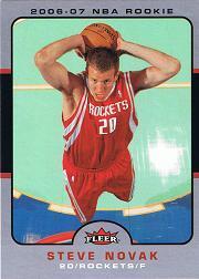 Steve Novak #247 Basketball Cards 2006 Fleer