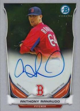 Anthony Ranaudo #AR Baseball Cards 2014 Bowman Chrome Autograph Prospects