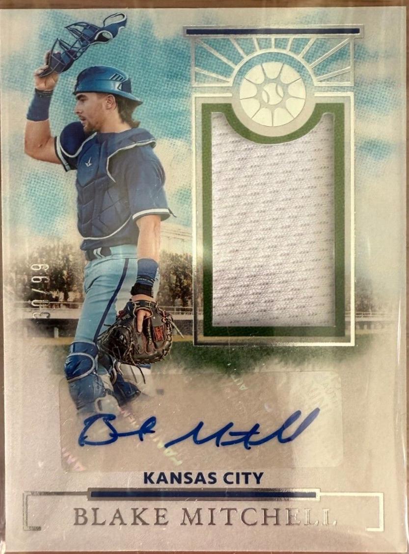 Blake Mitchell #PMS-BM Baseball Cards 2024 Panini Boys of Summer Prospect Material Signature