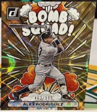 Alex Rodriguez #BS1 Baseball Cards 2023 Panini Donruss Bomb Squad
