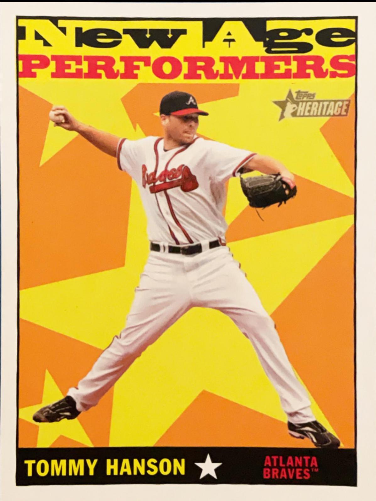 Tommy Hanson #NAP4 Baseball Cards 2010 Topps Heritage New Age Performers