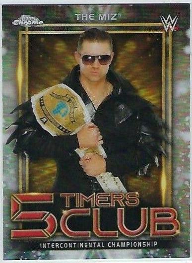 The Miz #5T-16 Wrestling Cards 2021 Topps Chrome WWE 5 Timers Club