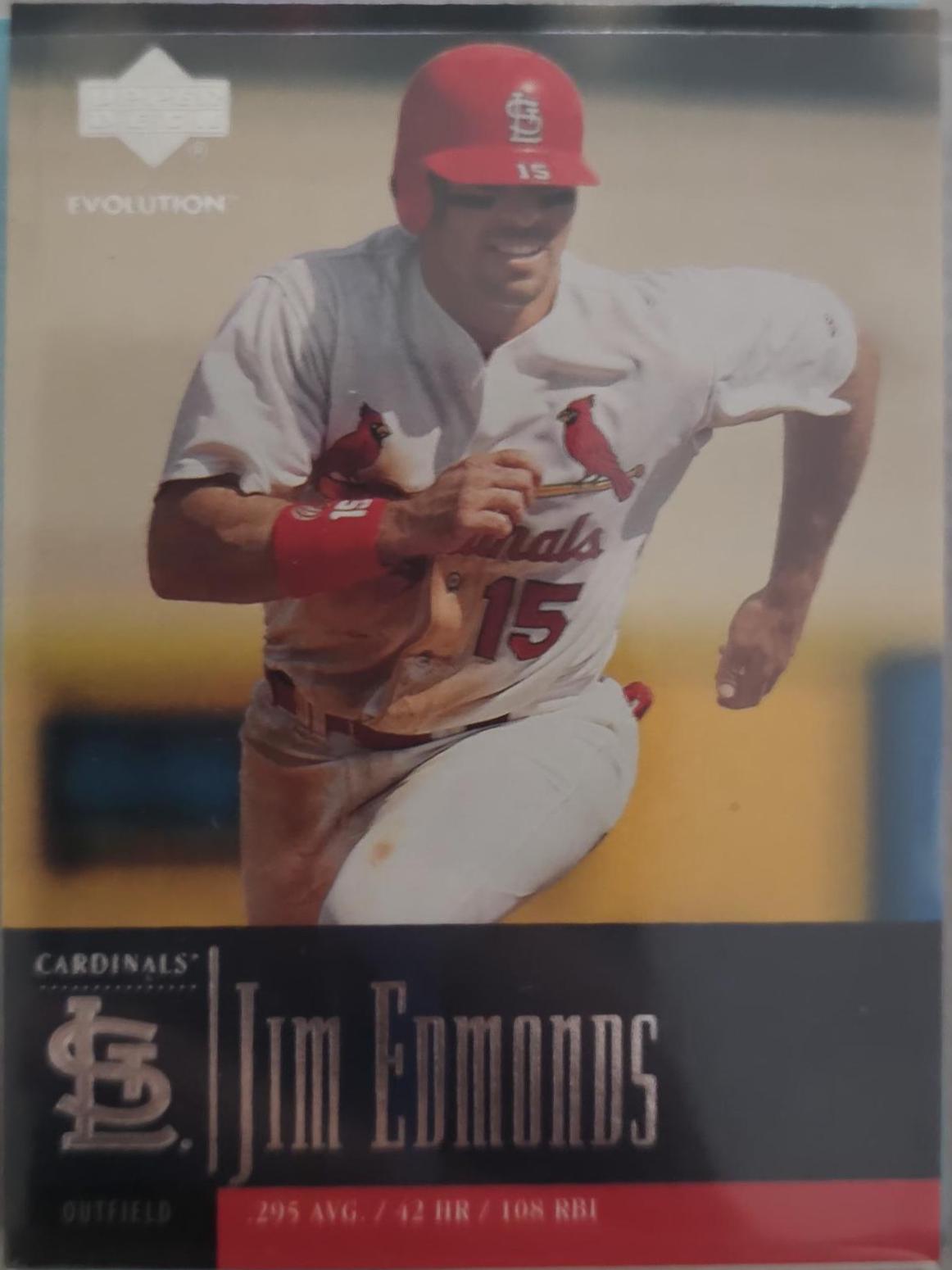 Jim Edmonds #53 Baseball Cards 2001 Upper Deck Evolution