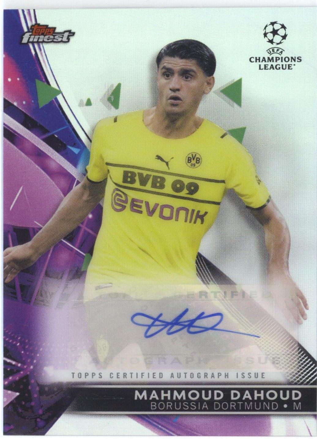 Mahmoud Dahoud #BA-MD 2021 Topps Finest UEFA Champions League Autographs
