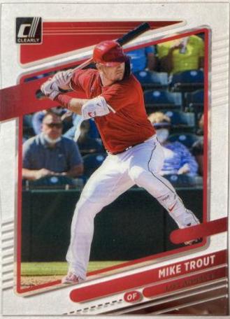 Mike Trout #3 Baseball Cards 2021 Panini Chronicles Clearly Donruss