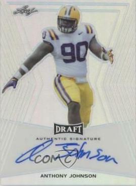 Anthony Johnson #BA-AJ1 Football Cards 2014 Leaf Metal Draft Autographs