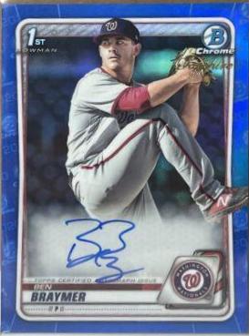 Ben Braymer #BSPA-BB Baseball Cards 2020 Bowman Sapphire Autographs