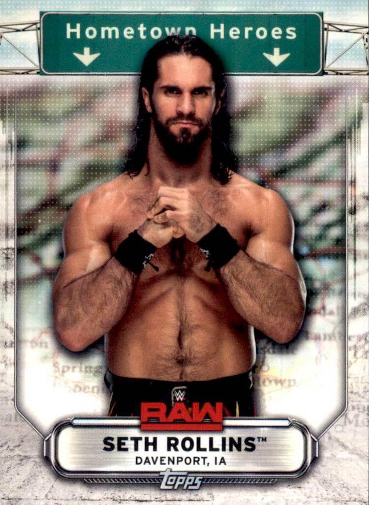 Seth Rollins #HH-37 Wrestling Cards 2019 Topps WWE RAW Hometown Heroes