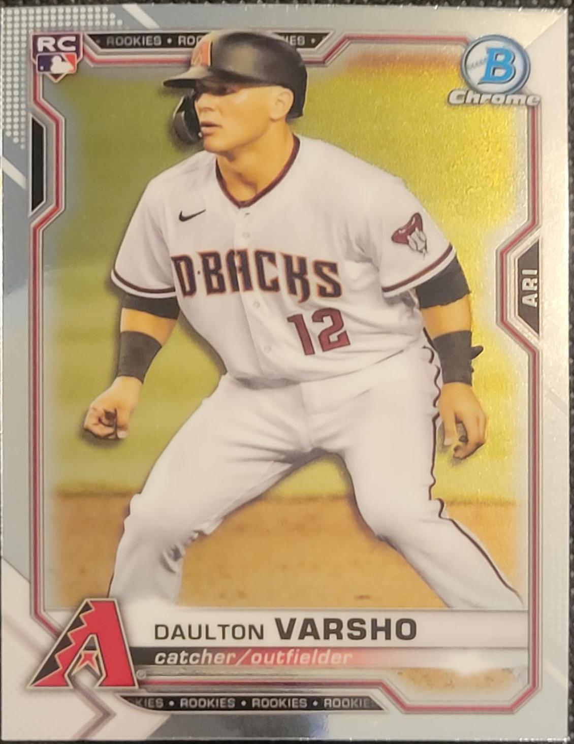 Daulton Varsho #95 Baseball Cards 2021 Bowman Chrome