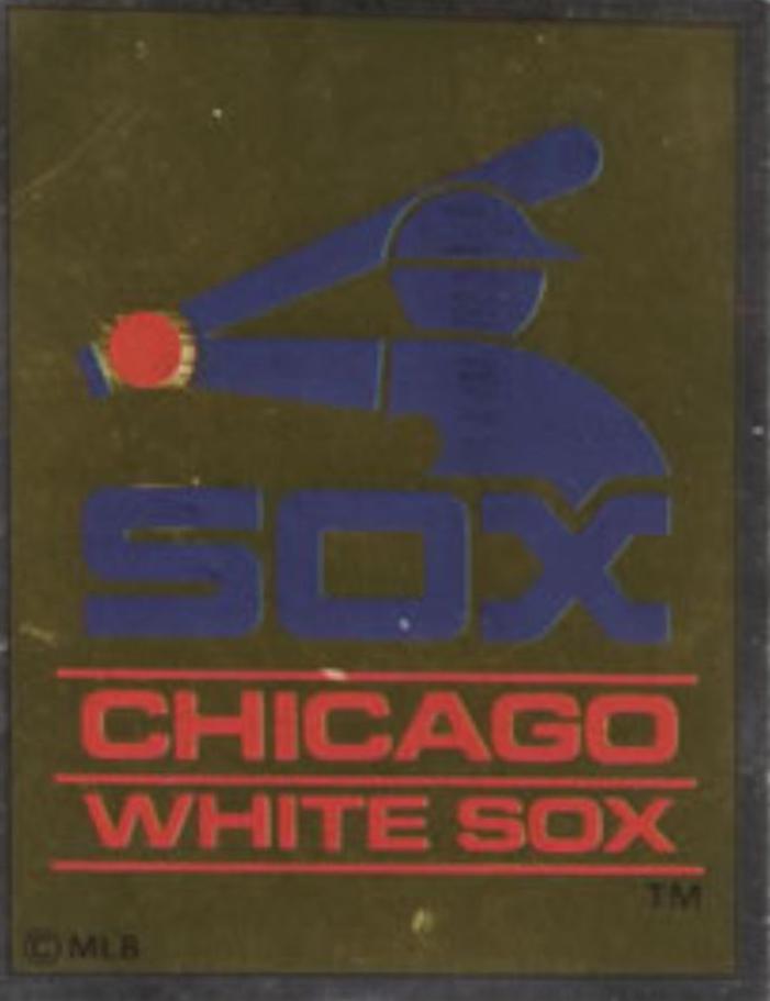 White Sox Logo #50 Baseball Cards 1988 Panini Stickers