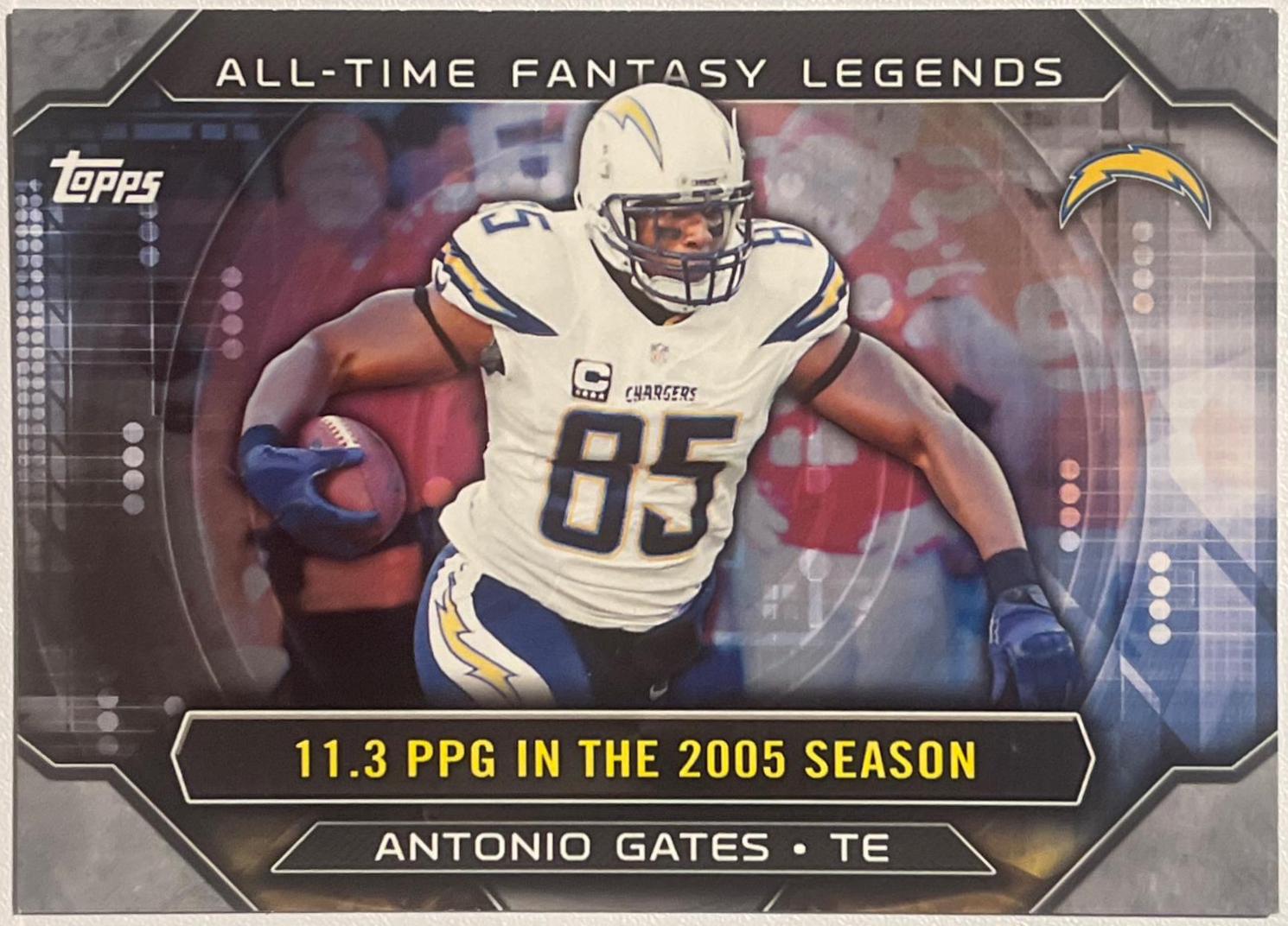 Antonio Gates #ATFL-AG Football Cards 2015 Topps All-Time Fantasy Legends