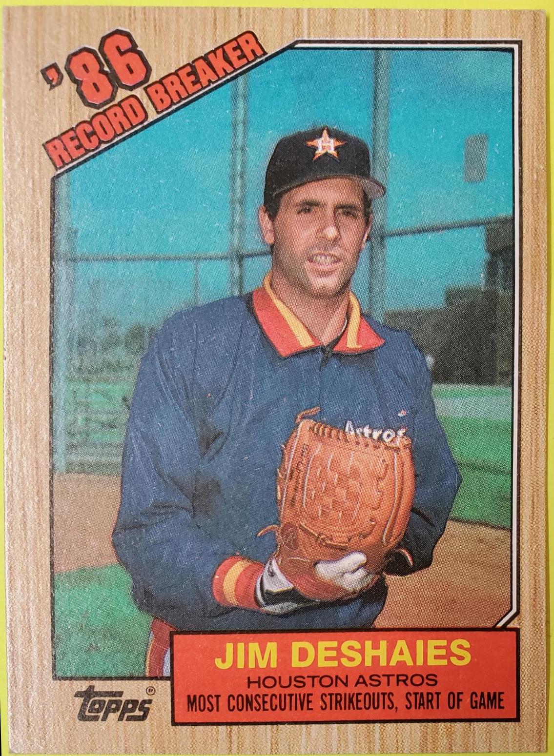 Jim Deshaies #2 Baseball Cards 1987 Topps Tiffany
