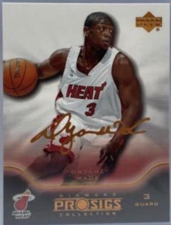 dwayne wade #44 Basketball Cards 2004 Upper Deck Pro Sigs