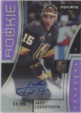 Jake Leschyshyn #AR-JL Hockey Cards 2021 Upper Deck Synergy Autograph Rookies