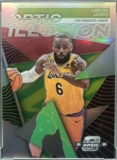 LeBron James #25 Basketball Cards 2022 Panini Contenders Optic Illusion