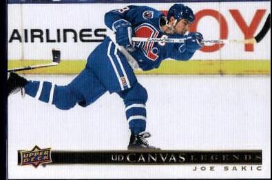 Joe Sakic #C-53 2020-21 SP Signature Edition Legends Hockey UD Canvas Legends