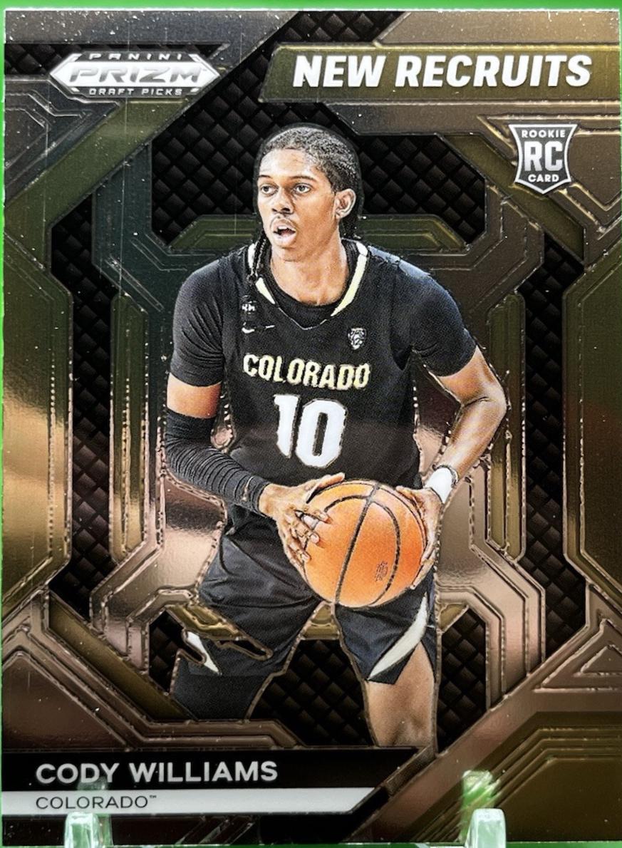 Cody Williams #22 Basketball Cards 2024 Prizm Draft Picks New Recruits