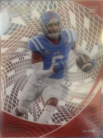 Zach Evans #12 Football Cards 2023 Panini Chronicles Draft Picks Clear Vision