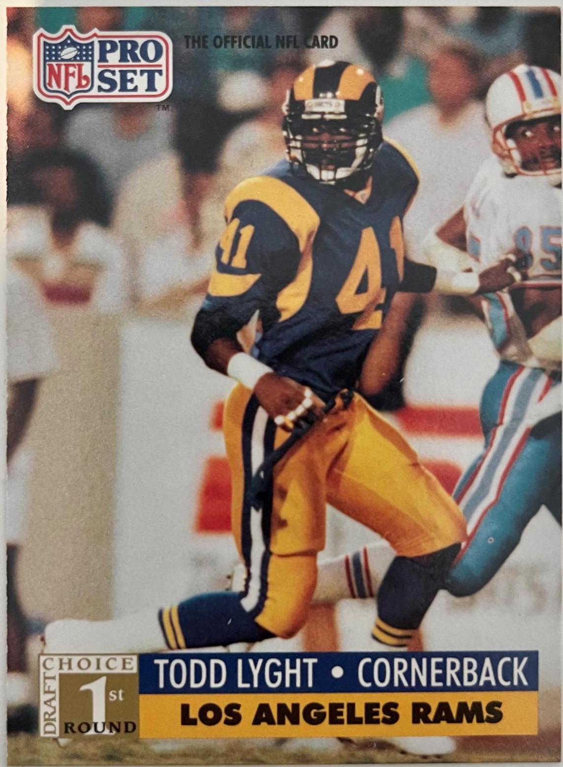 Todd Lyght #734 Football Cards 1991 Pro Set