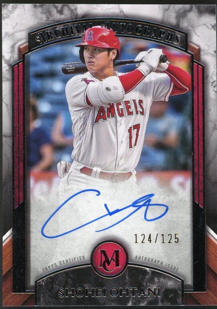 Shohei Ohtani #AA-SO Baseball Cards 2022 Topps Museum Collection Archival Autographs