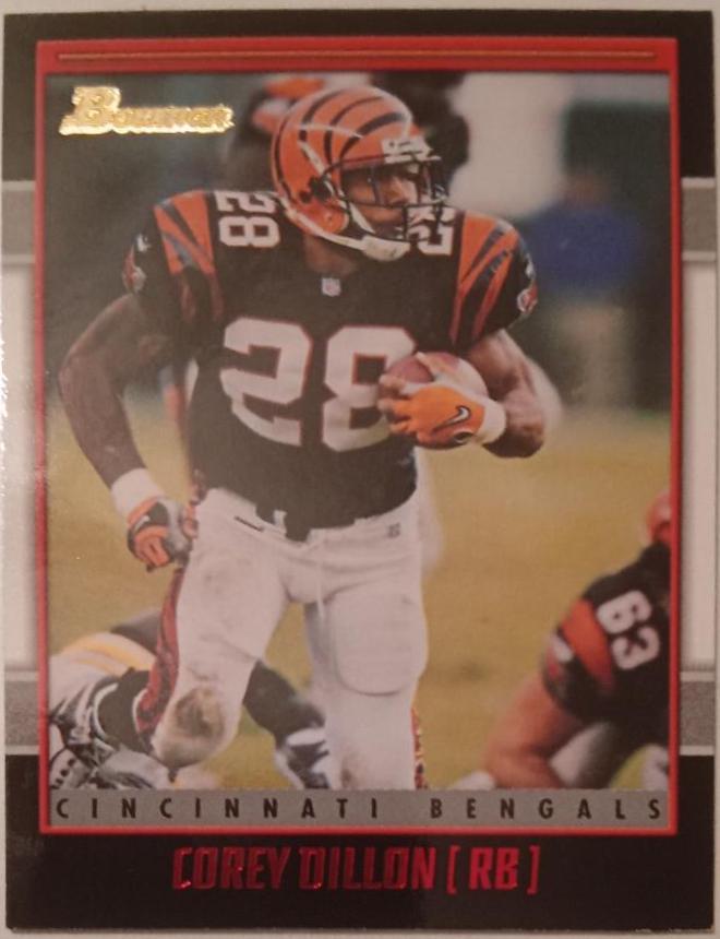 Corey Dillon #22 Football Cards 2001 Bowman