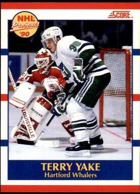 Terry Yake #419 Hockey Cards 1990 Score Canadian