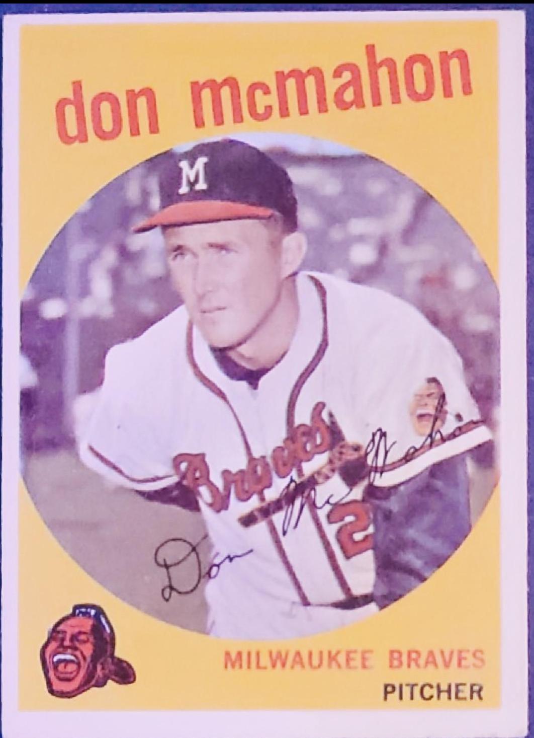 Don McMahon #3 Baseball Cards 1959 Topps