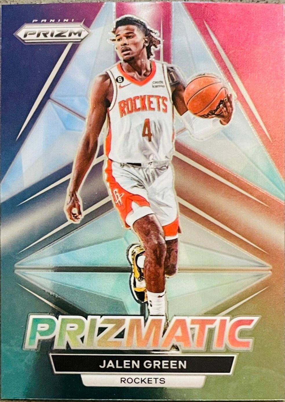 Jalen Green #23 Basketball Cards 2022 Panini Prizm Prizmatic